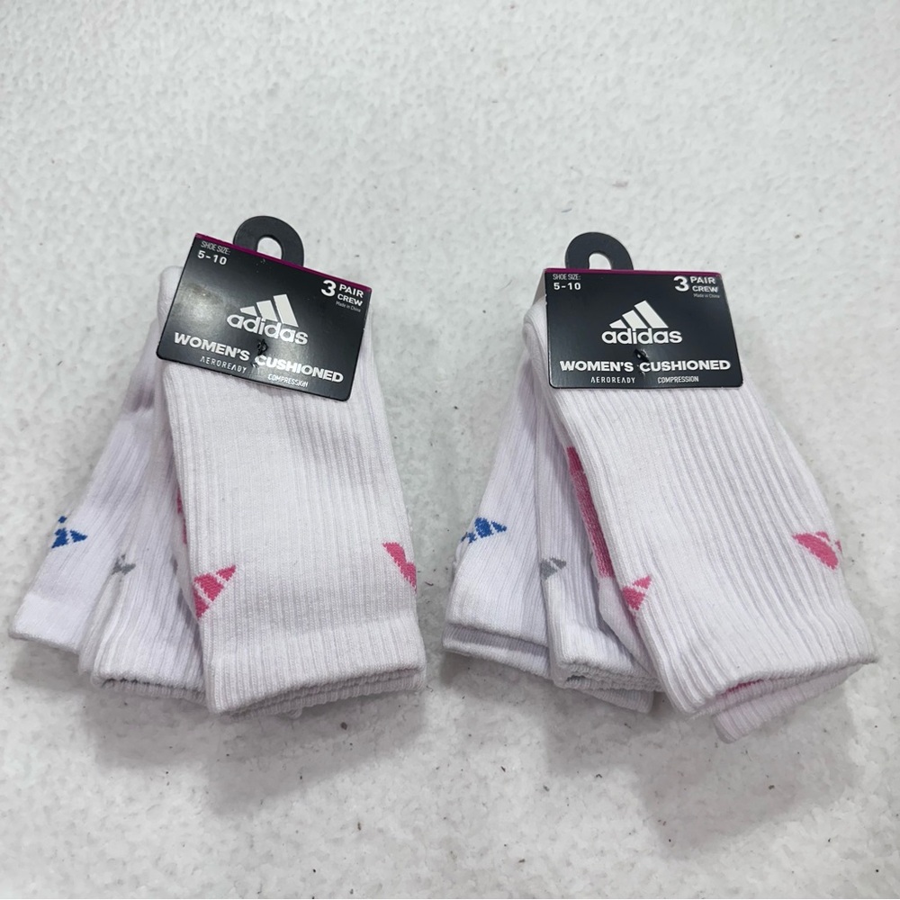 Women’s White Adidas Socks